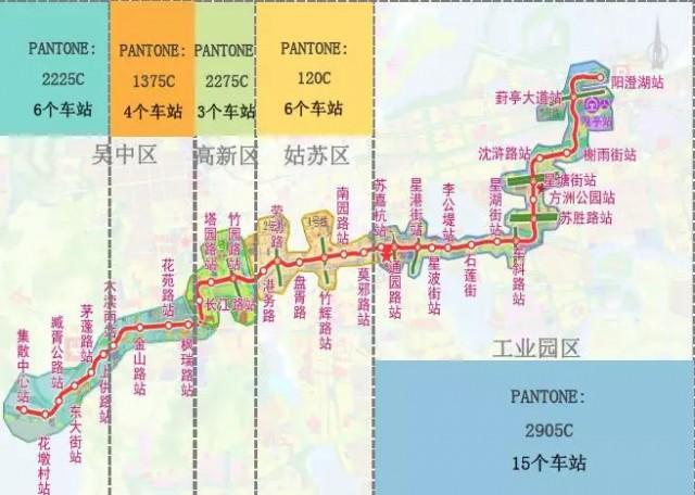 苏州5号线最新地铁线路图