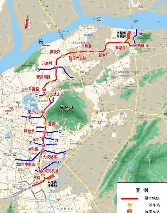 南京地铁6号线最新线路图