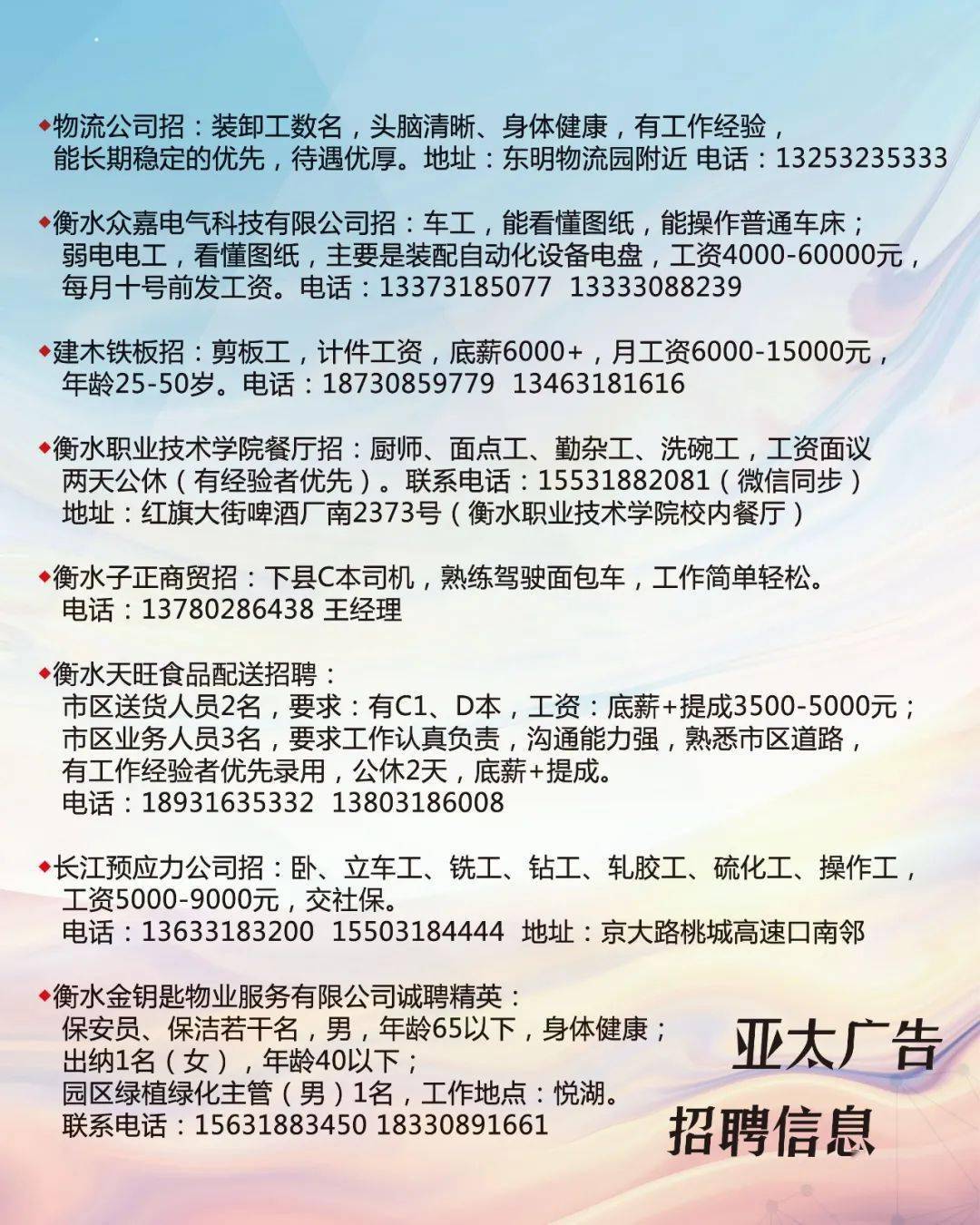 浦口高新区最新招聘